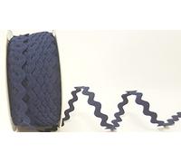Bertie's Bows Navy 13mm RIC Rac Trim on a 3m Length (Cut from a roll and Presented on a Ribbon Card)
