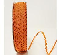 Bertie's Bows Orange 5mm RIC Rac Trim on a 3m Length (Cut from a roll and Presented on a Ribbon Card)