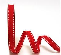 Berties' Bows Red 13mm Saddle Stitch Ribbon on a 15m Roll