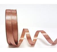 Bertie's Bows Rose Gold Sparkle Satin 10mm Ribbon Ribbon on a 3m Length (N.B. This is a Cut from a roll Presented on a Card)
