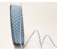 Bertie's Bows Sky Blue 5mm RIC Rac Trim on a 3m Length (Cut from a roll and Presented on a Ribbon Card)