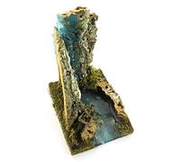 Bertoni Waterfall with River Start for Nativity Scene in Wood | Decorative Scenic Effect | Italian Product | 10 x 10 x 12 cm