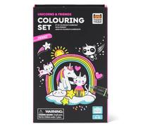 Tiger Tribe Neon Unicorn Colouring & Drawing Set for Kids | Neon Unicorn Themed Kids Colouring & Drawing Art Set