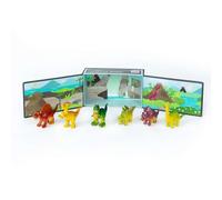 Tiger Tribe Trio of Mini Dinosaur Toys | Set of 3 Mini Dinosaur Toy Figures for Kids