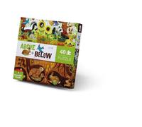 Bertoy 3876002 Classic Above and Below Boxed Puzzles, Backyard, 48 Pieces