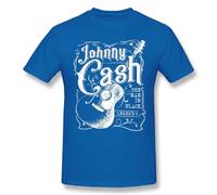 Bertram Johnny and Cash Johnny and Cash Poster Johnny and Cash Shirt Fitness Vintage Practical Men T Shirts EUR Size T17 Blue