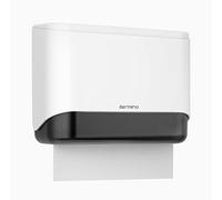 Bertreno Commercial Paper Towel Dispenser Wall Mount Paper Towel Holder Large Capacity 200 Multifold/Trifold/C Fold Hand Towel Dispenser Bathroom Tissue Dispenser (White)