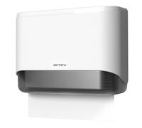 Bertreno Paper Towel Dispenser Wall Mount Multifold/Trifold/C Fold Paper Hand Towel Dispenser Bathroom Commercial Hand Paper Towels Dispensers Adhesive White