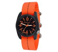 Bertucci 11042 DX3 Field Resin Dash-Striped Drab Orange Nylon Strap Black Dial Watch