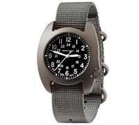 BERTUCCI® 42 mm Titanium Field Watch - D-3T RETROFORM Epic™ - Black dial, Vintage Drab Nylon Band - 17016