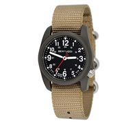 BERTUCCI DX3 Men’s Field Watch | Coyote Nylon Band | Swiss Super Luminous Technology | Innovative Design, Durable Build, Light Weight Comfort | 11027, Brown, One Size, Minimalist