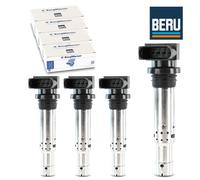 Beru BERZSE030 Ignition Coil Module 4x for Audi A1 A2 A3 Seat Ibiza 3 4 Skoda