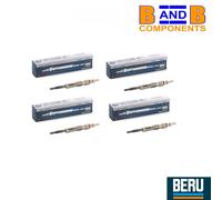 BERU GE100 GLOW PLUGS SET OF 4 5V 4mm PIN VW AUDI SEAT SKODA TDI A5069