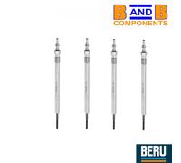 BERU GE137 GLOW PLUGS SET OF 4 4.4V OPEL VAUXHALL 2.0 CDTI 55578336 1214109