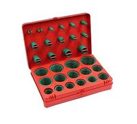 BERWENNY 390pcs FKM Plastic O-ring Repair Kit Sealing Ring Seals Washer Gaskets Green Black Brown O Ring Set (Color : Green, Size : 390pcs)
