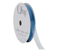 Berwick 282463 Offray 5/8", Dusty Blue, 100 Yards Nylon Sheer Ribbon x