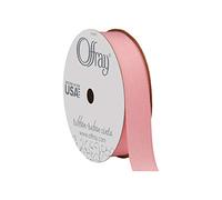 Berwick 5/8" Wide Grosgrain Ribbon, Polyester, Pink, 5/8 Inch x 18 Feet