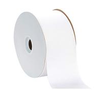 Berwick Offray 3" Grosgrain Ribbon, White, 50 Yards