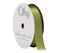 Berwick Offray 980590 5/8"""" Wide Single Face Satin Ribbon Lemon Grass Green 6 Yds