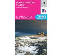 Landranger 75 Berwick-upon-Tweed Map With Digital Version, Pink One Size