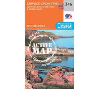 Berwick-upon-Tweed Map | Weatherproof | Eyemouth, Duns, St Abb’s Head & Cockburnspath | Ordnance Survey | OS Explorer Active Map 346 | Scotland | Walks | Hiking | Maps | Adventure