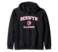 Berwyn Illinois (IL) Zip Hoodie