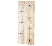 berwyn wooden coat rack in san remo oak and chrome