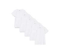 berydale Damen BD157 T-Shirt, Weiß (5er Pack), S
