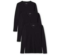Berydale Women's Sweatshirt: Long Sleeve Shirt with V-Neck, pack of 3, black, XL