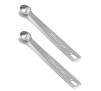 BERYLER 2PCS 1/10 Teaspoon(1/10tsp, 0.5ml) Single Tiny Measuring Spoon, Small Individual Stainless Steel Measure Spoons Only