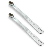 BERYLER 2PCS 1/16 Teaspoon(1/16tsp, 0.31ml, Pinch) Single Tiny Measuring Spoon, Small Individual Stainless Steel Measure Spoons Only
