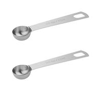 BERYLER 2PCS 1/2tsp (1/6tbsp, 2.5ml) Single Measuring Spoon, Stainless Steel Individual Teaspoons Only