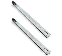 BERYLER 2PCS 1/32 Teaspoon(1/32tsp, 0.165ml, Smidgen) Single Tiny Measuring Spoon, Small Individual Stainless Steel Measure Spoons Only