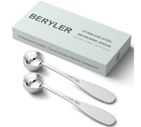BERYLER 2PCS 1tsp(1/3tbsp, 5 ml) Single Measuring Spoon, Stainless Steel Individual Teaspoon, Metal Measure Scoop with Gift Box