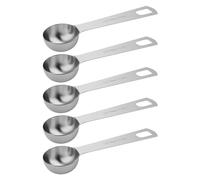 BERYLER 5PCS 1/2tbsp (1.5tsp, 7.5ml, 1/4oz) Single Measuring Spoon, Stainless Steel Individual Teaspoons Only