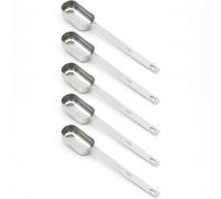 BERYLER 5PCS 1 Tablespoon Single Measuring Spoon, Stainless Steel Individual Spoons, Long Handle Spoons Only 1 tbsp(15 ml)