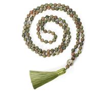 BERYOHZ Long Bohemian Hand Knotted Stone Beaded Tassel Necklace for Women Statement Jewelry Gift , Gemstone, No Gemstone