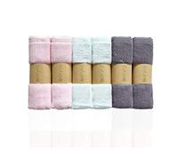 beryris Flannel face cloth (6-Pack) - Bamboo face cloth Ultra-Soft & Baby Wash cloth for Baby's Sensitive Skin - Size 10"x10" face flannels - face cloths for washing face- Antibacterial Adult Flannel