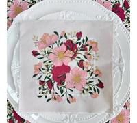 Besalily Fancy Floral Paper Napkins 6.5x6.5 inch 2-Ply Pretty Disposable Decorative Party Napkin Decoupage Napkin Floral Paper Serviettes (XR4183)