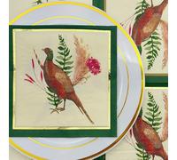 Besalily Thanksgiving Decorative Paper Napkins Cocktail Napkins Autumn Fall Harvest Holiday Table Tissue Napkins Turkey Paper Serviettes (XR6303)