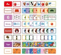 BESARME 100 Pcs Toddler Flash Card for 1-3 Learning & Sight Words Flashcards for Alphabets, Numbers, Colors, Months, Weather, Shapes, Animals and Emotions