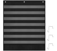 BESARME 7+2 Pockets Standard Pocket Chart for Classroom 7 Daily Schedule Calendar Pocket Chart with 2 Storage Pocket Use Letter Cards Word Wall and Sentence Strips Size: 33.4” x 28”