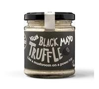 BeSaucy - Black Truffle Mayonnaise, Works Great as a Spread, Dip, Stirred Through Mash or Partnered with Pasta and Pizza Crusts, Produced in the UK & Vegan Friendly, 180g Glass Jar