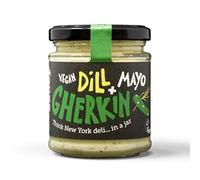 BeSaucy - Dill & Gherkin Mayonnaise, Works Great as a Spread, Dip and Stirred Through Mash or Partnered with Pasta and Pizza Crusts, Produced in the UK & Vegan Friendly, 180g Glass Jar