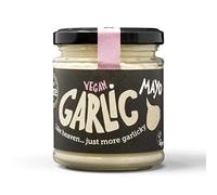 BeSaucy Garlic Mayonnaise, Works Great as a Spread, Dip, Stirred Through Mash or Partnered with Pasta and Pizza Crusts. Produced in the UK & Vegan Friendly, 180g Glass Jar