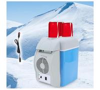 BesBet Mini Portable Car Fridge, 7.5L, Car 12v, Low Noise Mini Refrigerator ， With Cooling And Heating Function Small Electric Cooler, Cool Gifts For Car