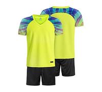 besbomig Boys Football Tracksuits Kids Breathable Sports Uniform Jerseys Training Suits- Short Sleeve T-Shirts & Shorts Teamswear Sets