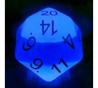 Bescon Jumbo 20 Sides Dice 1.5 inch in Colorful Multi-layer Design, 38MM Over-sized D20 Dice Big Size Multi Layered with Rich Colors