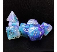 Bescon Magical Stone Dice Set Series, 7pcs Polyhedral RPG Dice Set Dragon Eyes, Polybag Packing