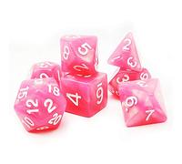Bescon Moonstone Dice Set Peachy, Bescon Polyhedral RPG Dice Set Moonstone Effect